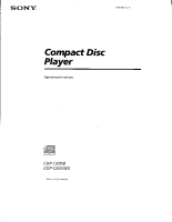 Sony CDP-CX555ES - Owners Manual 